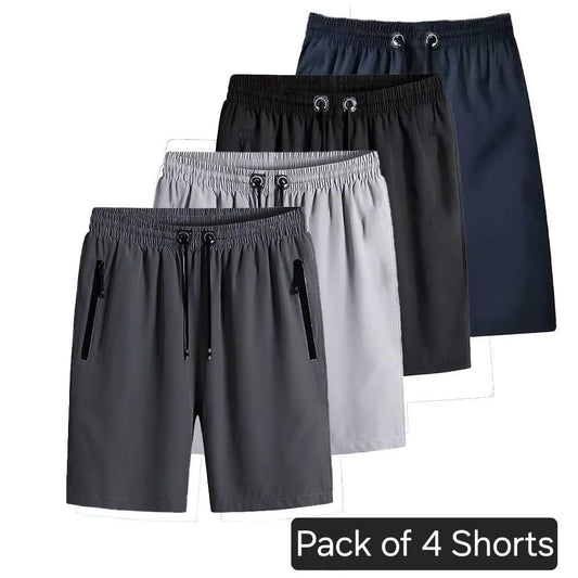 Ultimate Comfort: 4-Pack Stretchable Cotton Shorts